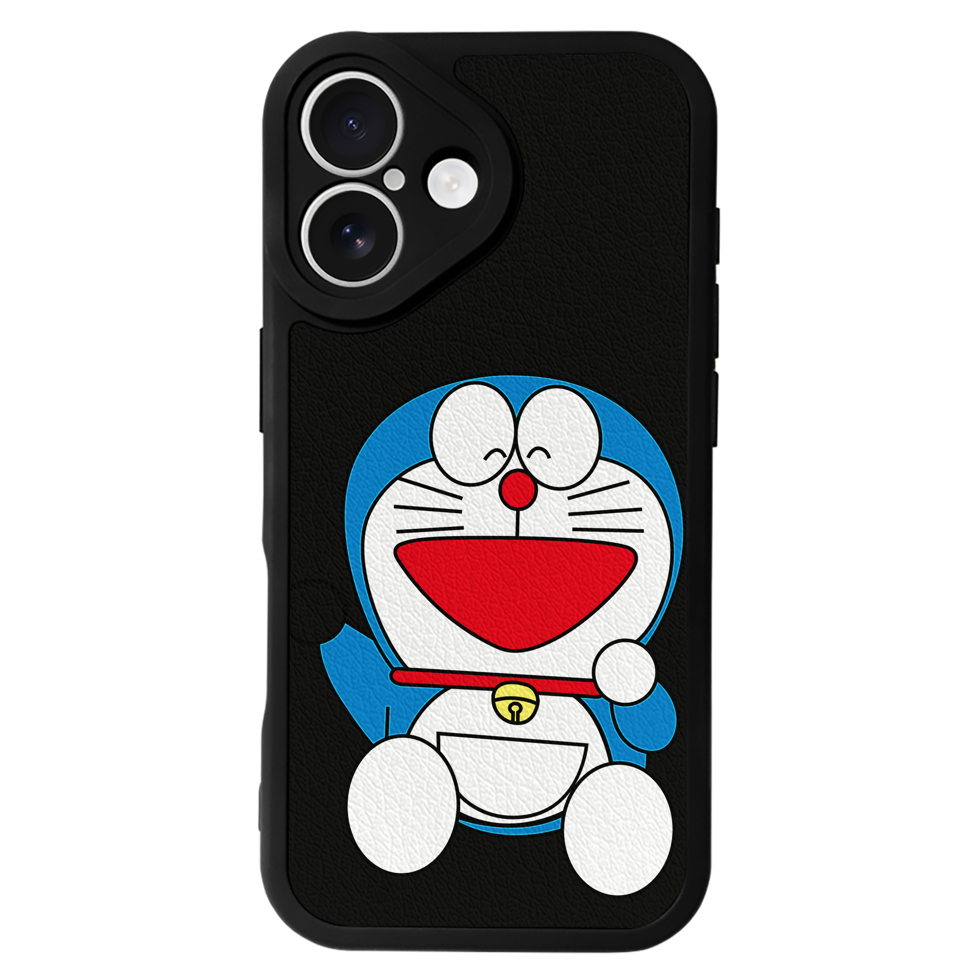 （画像用） ドラえもん Doraemon 【iPhone 16シリーズ対応】シリコンスマホケース（レザー調） 材質：シリコン